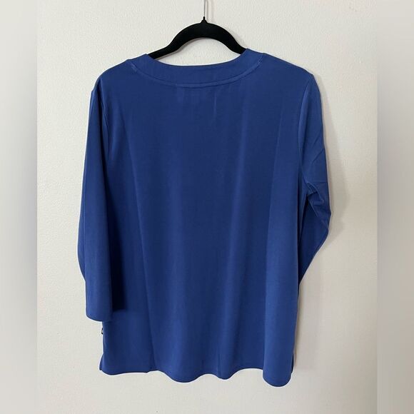 Banana Republic Woman’s 3/4 Sleeves V-neck Top Blouse - Picture 6 of 11